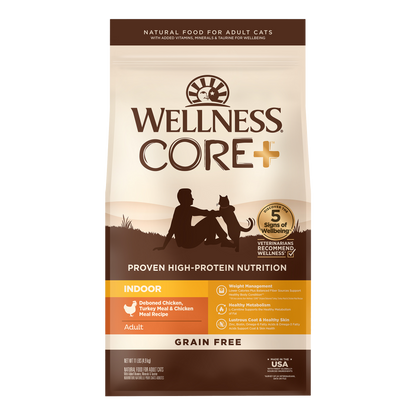 Wellness Cat Core Grain Free Indoor Chicken  5lbs & 11lbs
