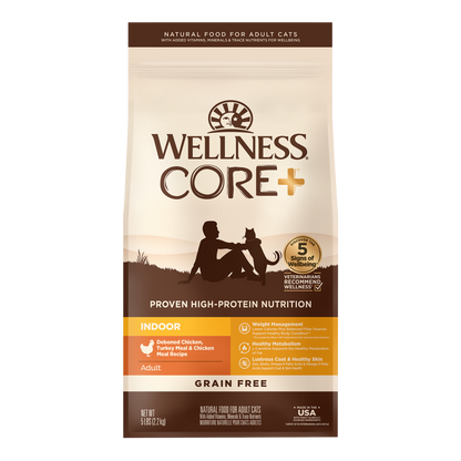 Wellness Cat Core Grain Free Indoor Chicken  5lbs & 11lbs
