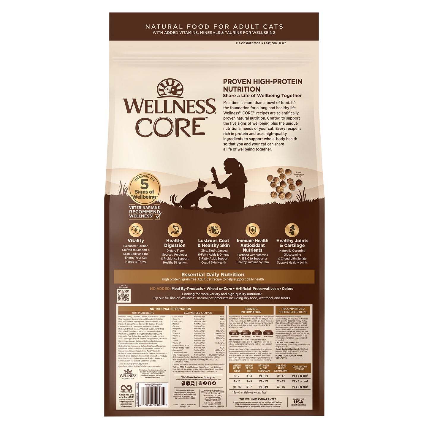 Wellness Cat Core Grain Free Original 5lbs & 11lbs