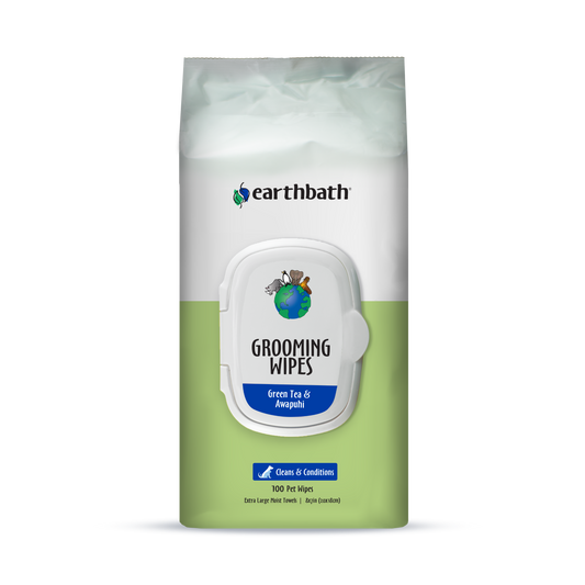 Earthbath Wipes Green Tea Leaf 100 pieces