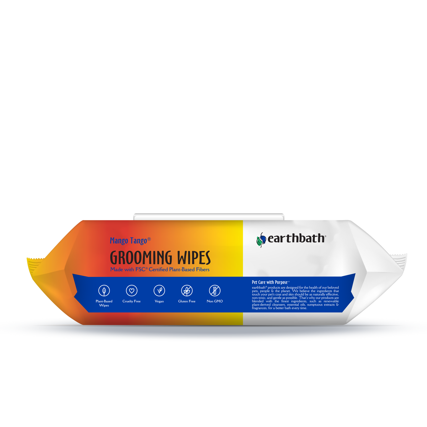 Earthbath Wipes Mango Tango 100 pieces
