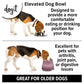 Dogit Elevated Dog Dish Black S & L