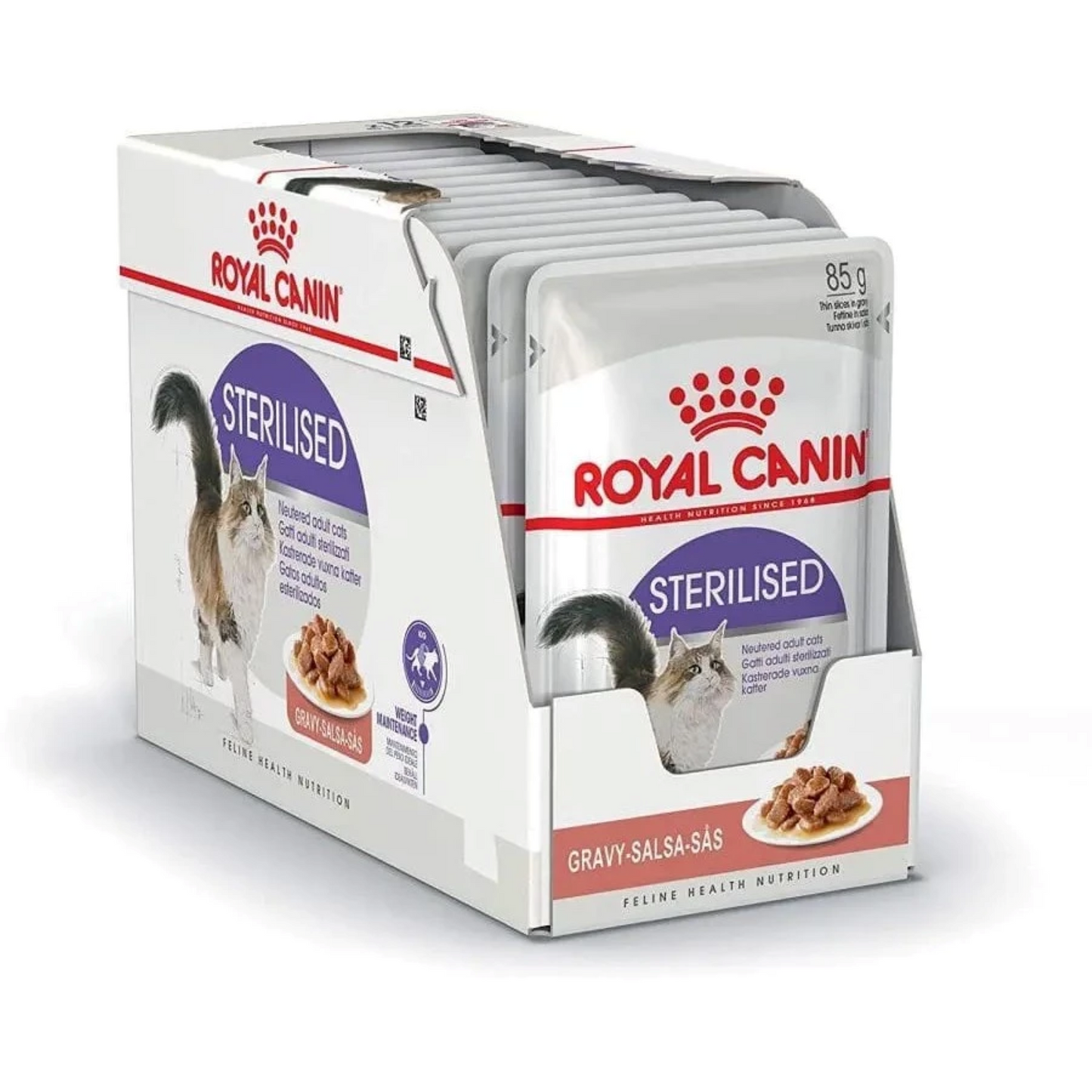 Royal Canin Feline Pouch Sterilised Chunks In Gravy [85g x 12]