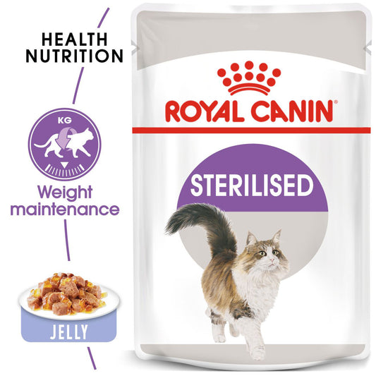 Royal Canin Feline Pouch Sterilised In Jelly [85g x 12]