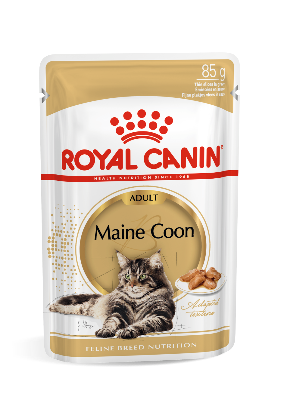 Royal Canin Feline Pouch Maine Coon Adult Chunks In Gravy [85g x 12]