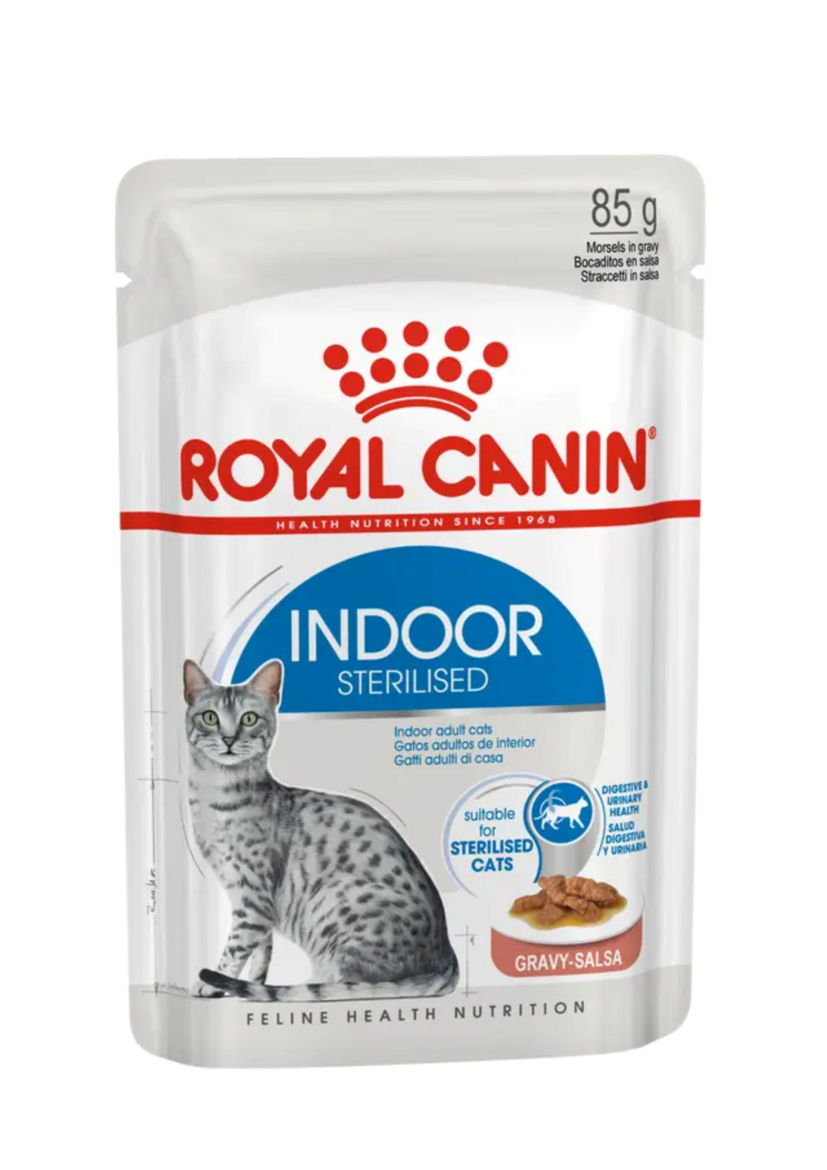 Royal Canin Feline Pouch Indoor Sterilised In Gravy [85g X12]