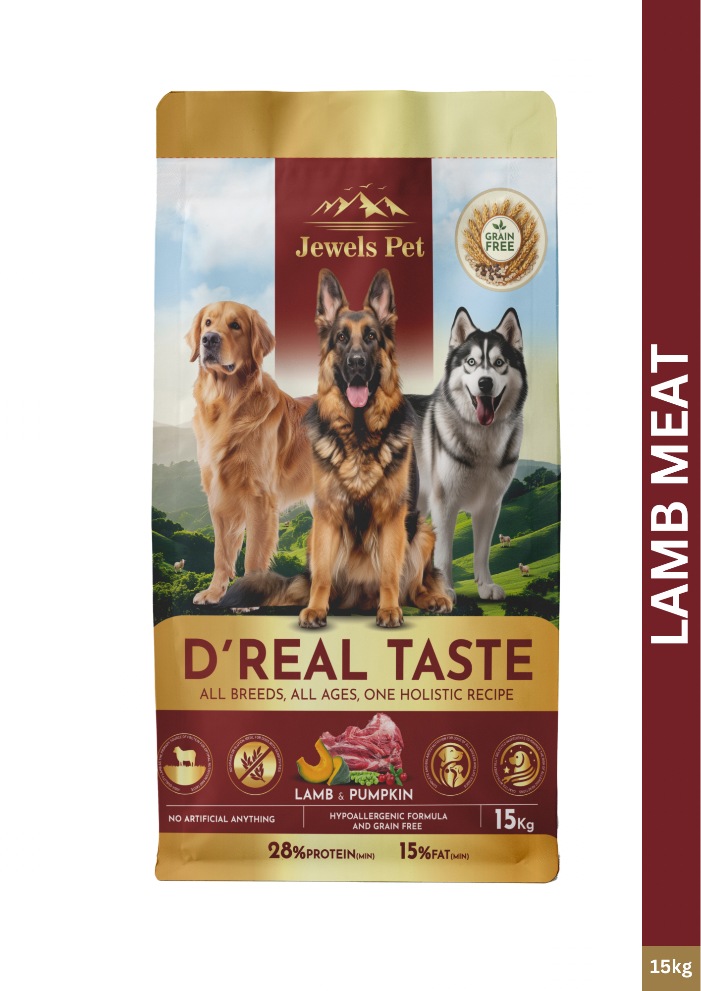 Jewels Pet D'Real Taste Dog Lamb Meat