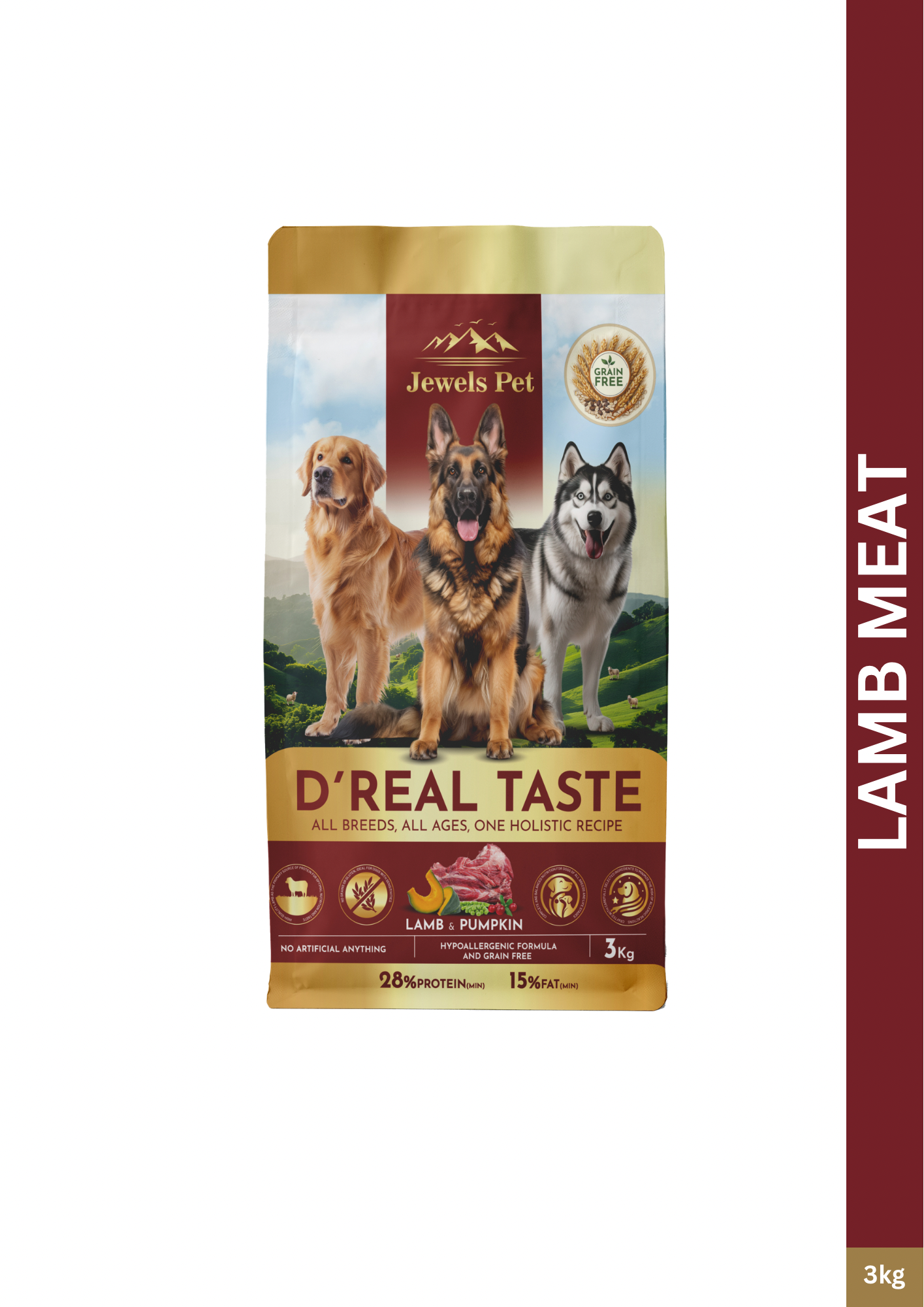 Jewels Pet D'Real Taste Dog Lamb Meat