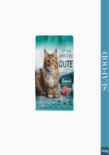 Jewels Pet Qute Cat Seafood Delight Dry Food