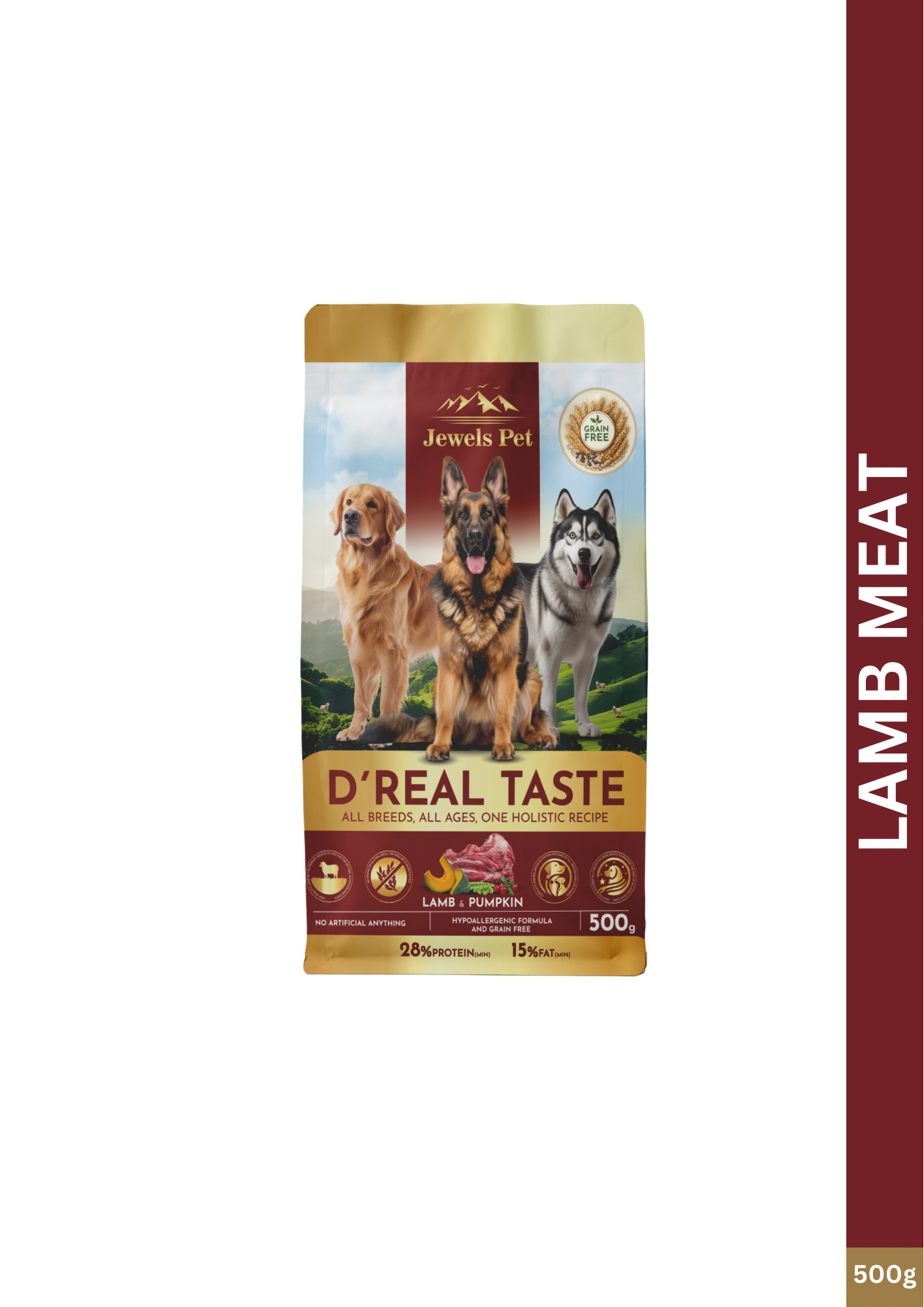 Jewels Pet D'Real Taste Dog Lamb Meat