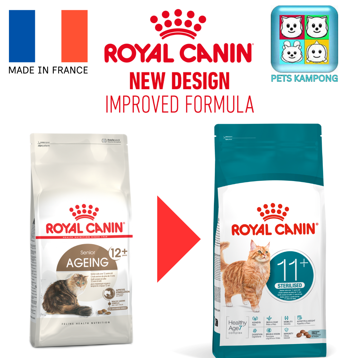 Royal Canin Feline Ageing Sterilised 11+ 2kg