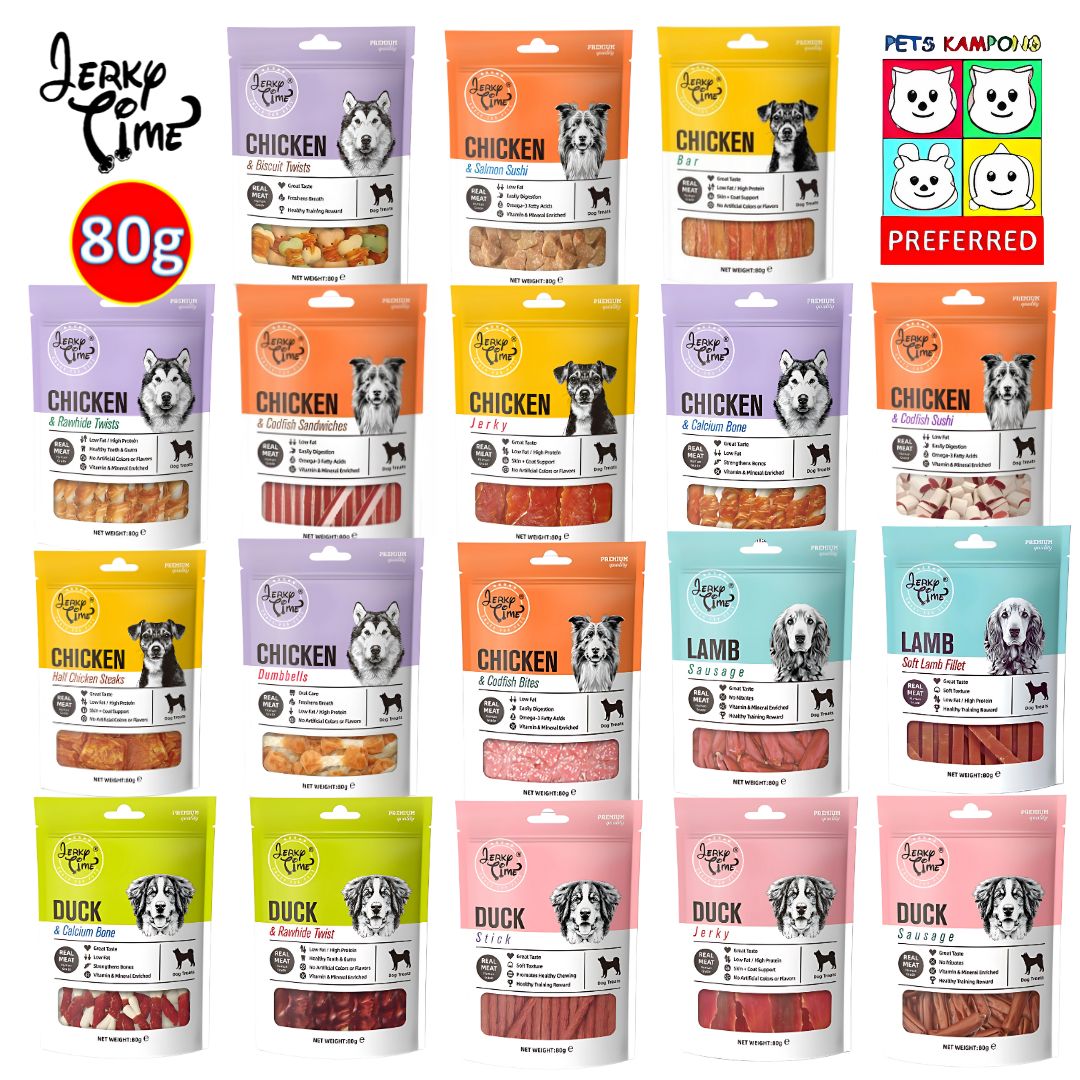 Jerky Time Dry Lamb Sausage for Dogs 80g (JT840053)