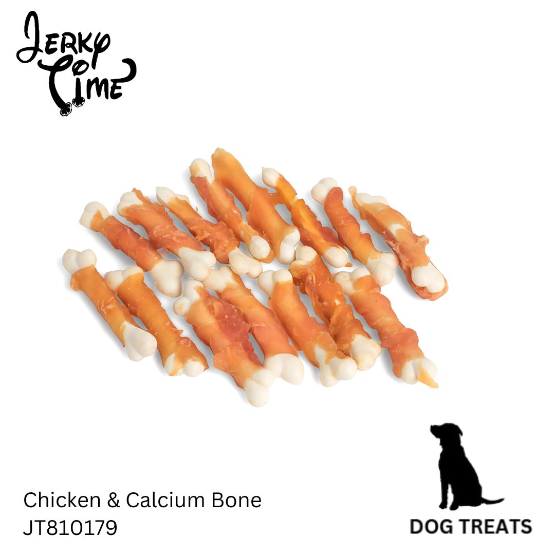 Jerky Time Chicken with Calcium Bone for Dogs 80g (JT810179)