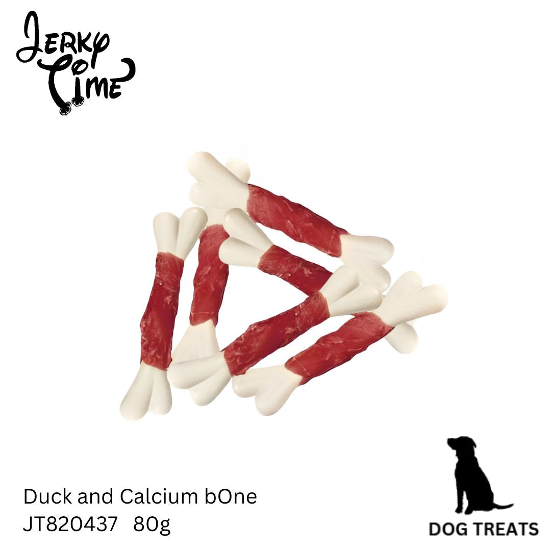 Jerky Time Duck & Calcium Bone for Dogs 80g (JT820437)