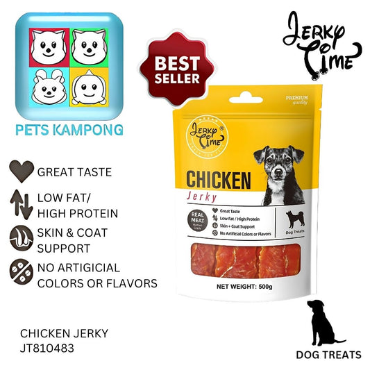 Jerky Time Dry Chicken Jerky for Dogs 500g (JT810483)