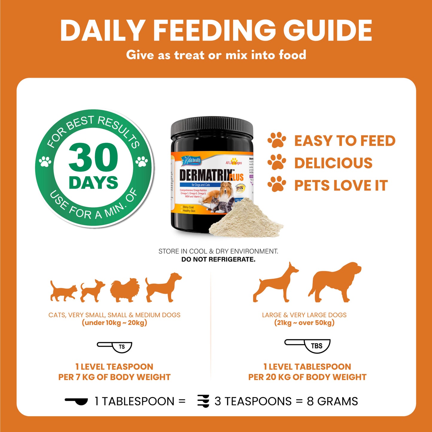 Kala Health Dermatrix Plus 240g