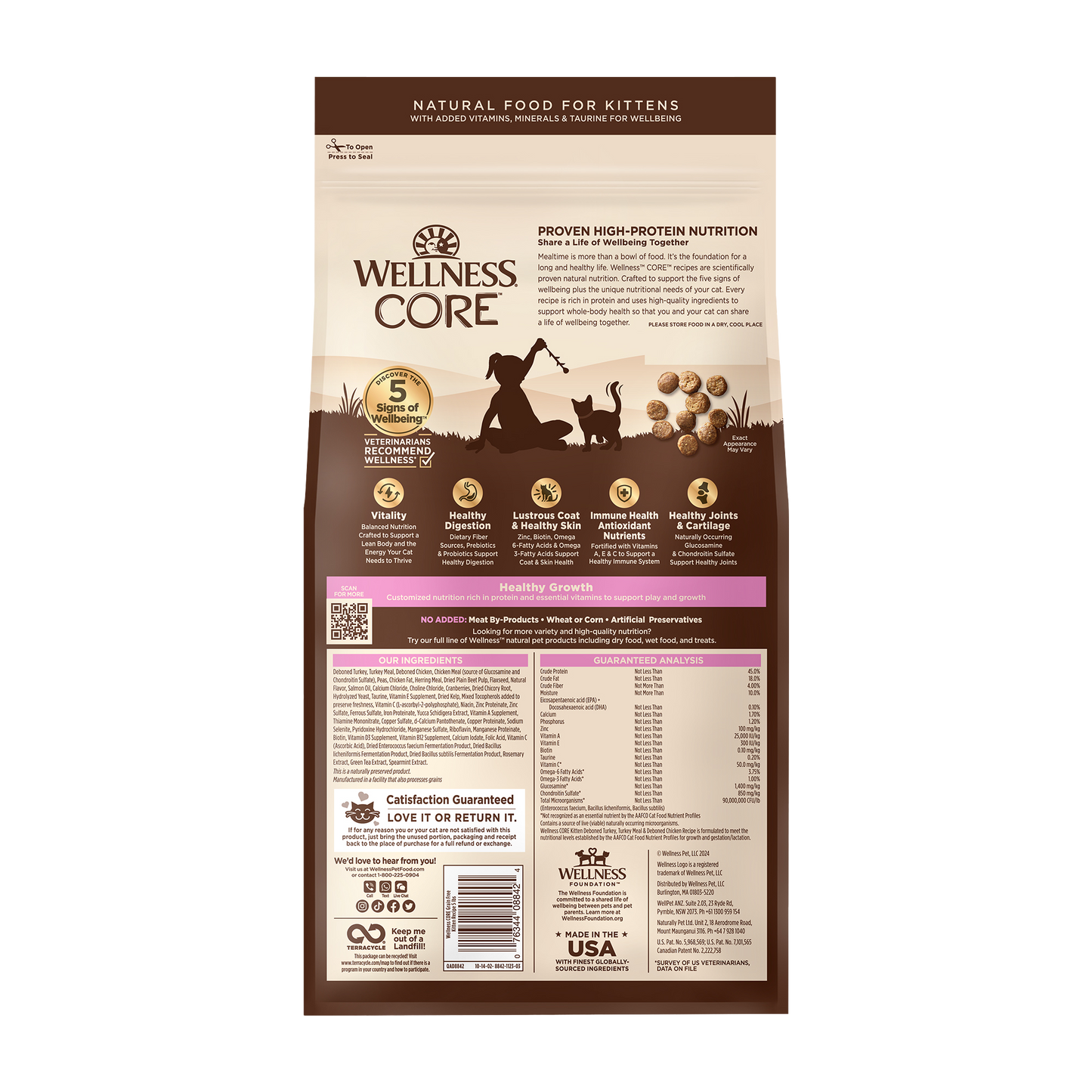 Wellness Cat Core Grain Free Kitten 5lbs