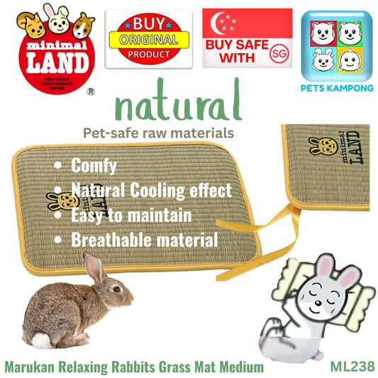 Marukan Relaxing Rabbits Grass Mat Medium (ML238)