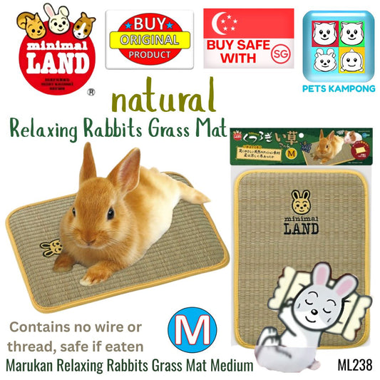 Marukan Relaxing Rabbits Grass Mat Medium (ML238)