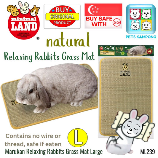 Marukan Relaxing Rabbits Grass Mat Large (ML239)