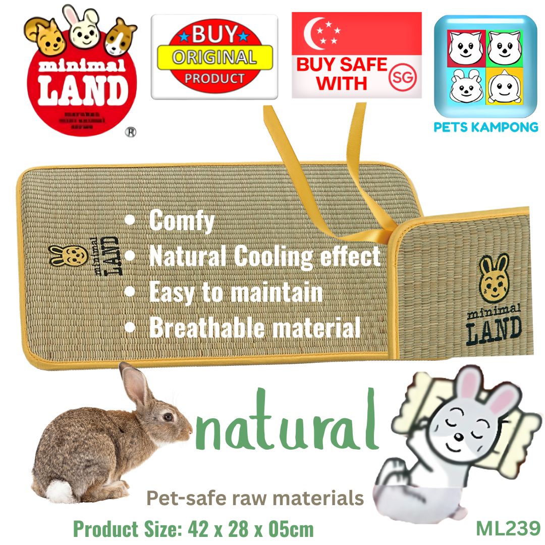 Marukan Relaxing Rabbits Grass Mat Large (ML239)