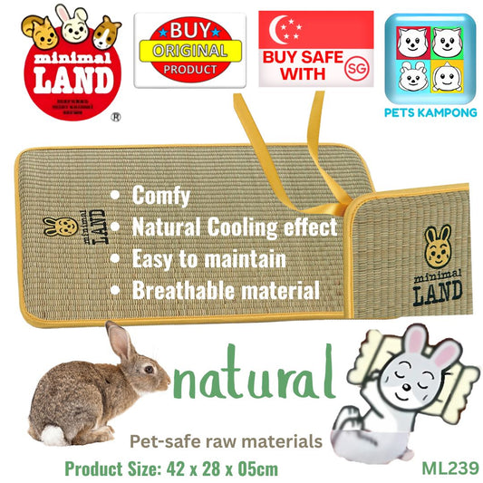 Marukan Relaxing Rabbits Grass Mat Large (ML239)