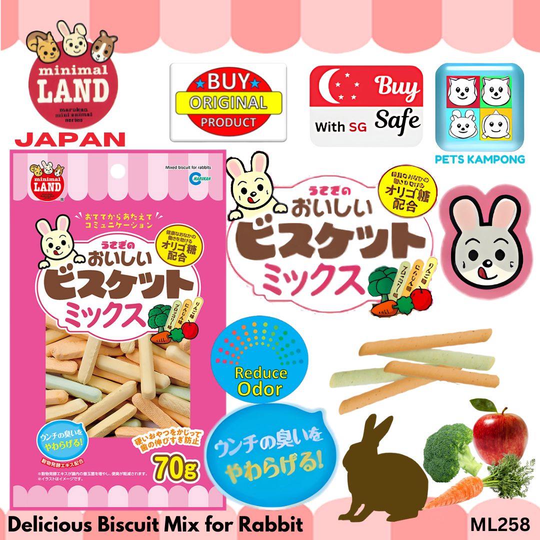 Marukan Mixed Veg Biscuit for Rabbits 70g(ML258)