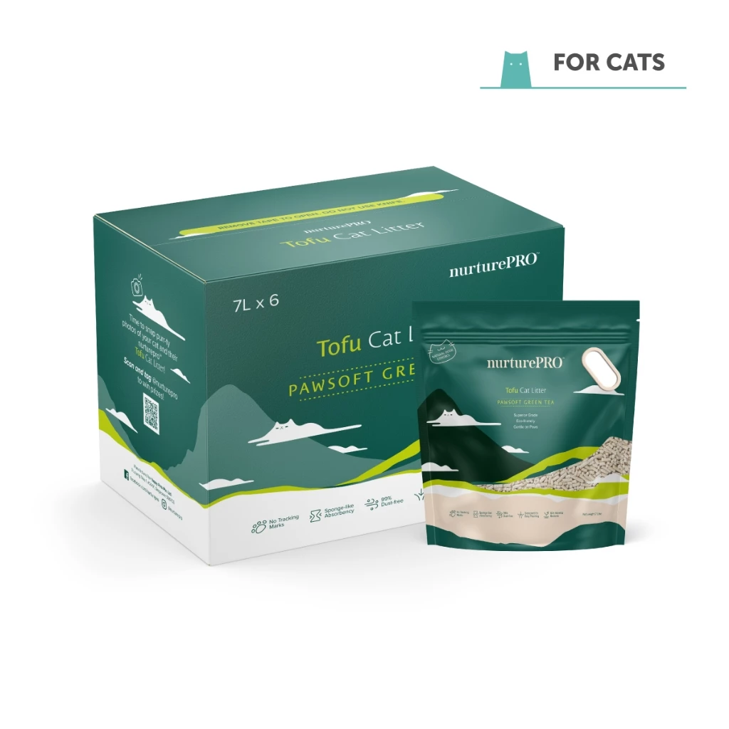 Nurture Pro Cat Tofu Litter Green Tea 6 L x 6 Bags
