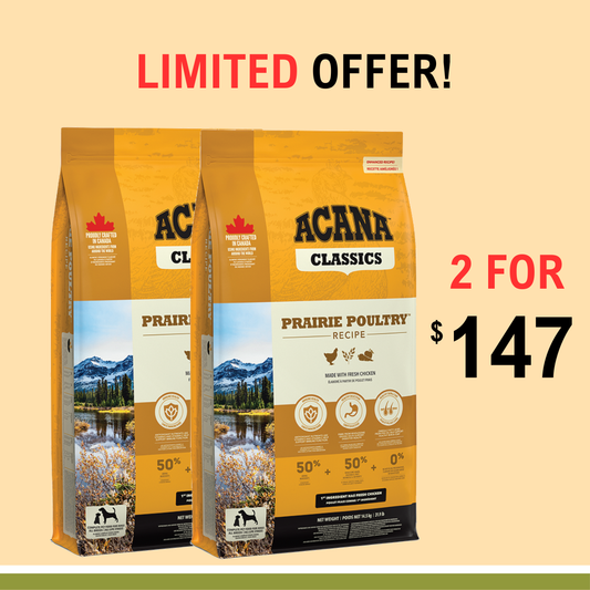 Acana Dog Prairie Poultry 14.5kg [2 For $147]