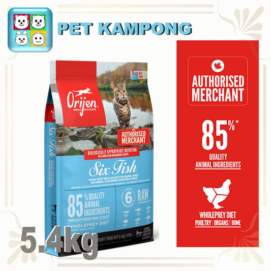 Orijen Cat Six Fish 5.4kg (Buy 2> extra 5% off)
