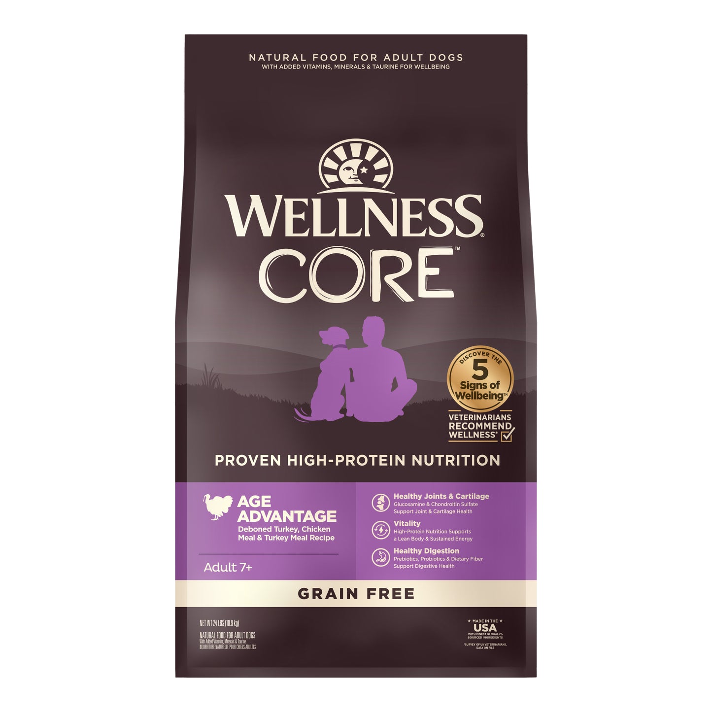 Wellness Core Grain Free Senior - Available in 4lbs, 12lbs & 24lbs