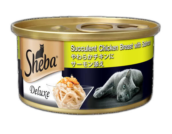Sheba Deluxe Succulent Chicken Breast with Salmon [85g x 24]