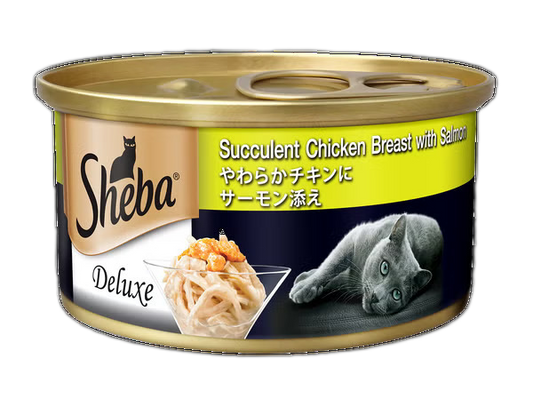 Sheba Deluxe Succulent Chicken Breast with Salmon [85g x 24]