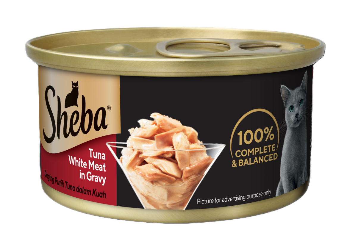 Sheba Tuna White Meat in Gravy [85g x 24]