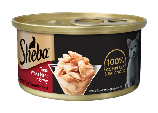 Sheba Tuna White Meat in Gravy [85g x 24]