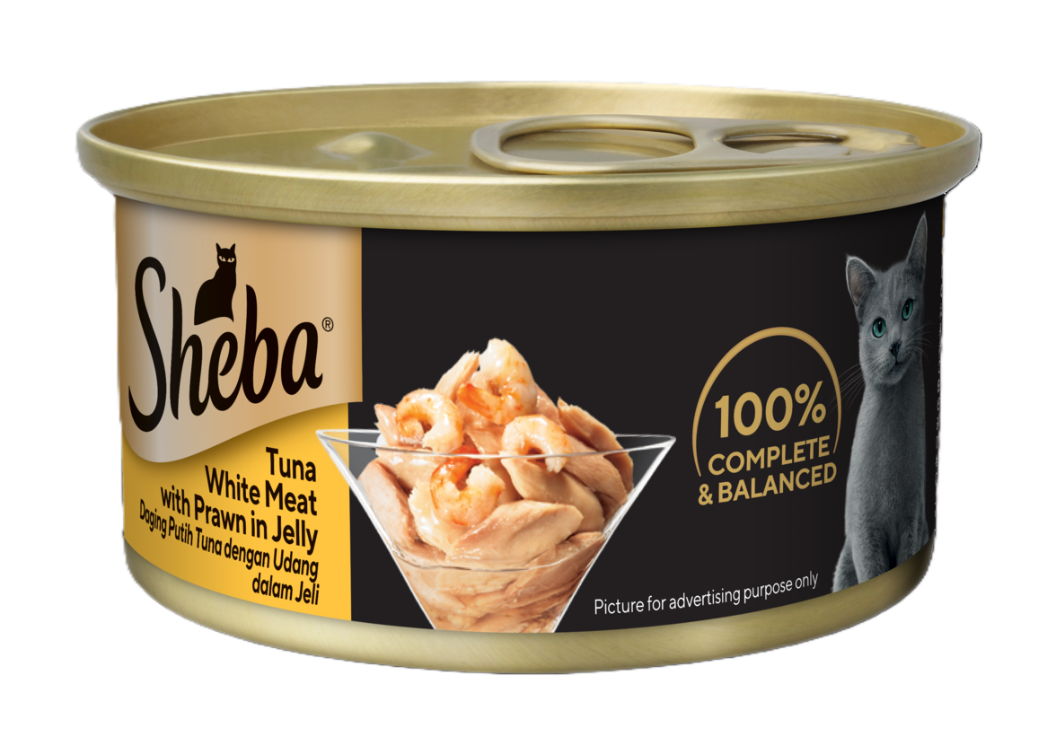 Sheba Tuna White Meat with Prawn in Jelly [85g x 24]