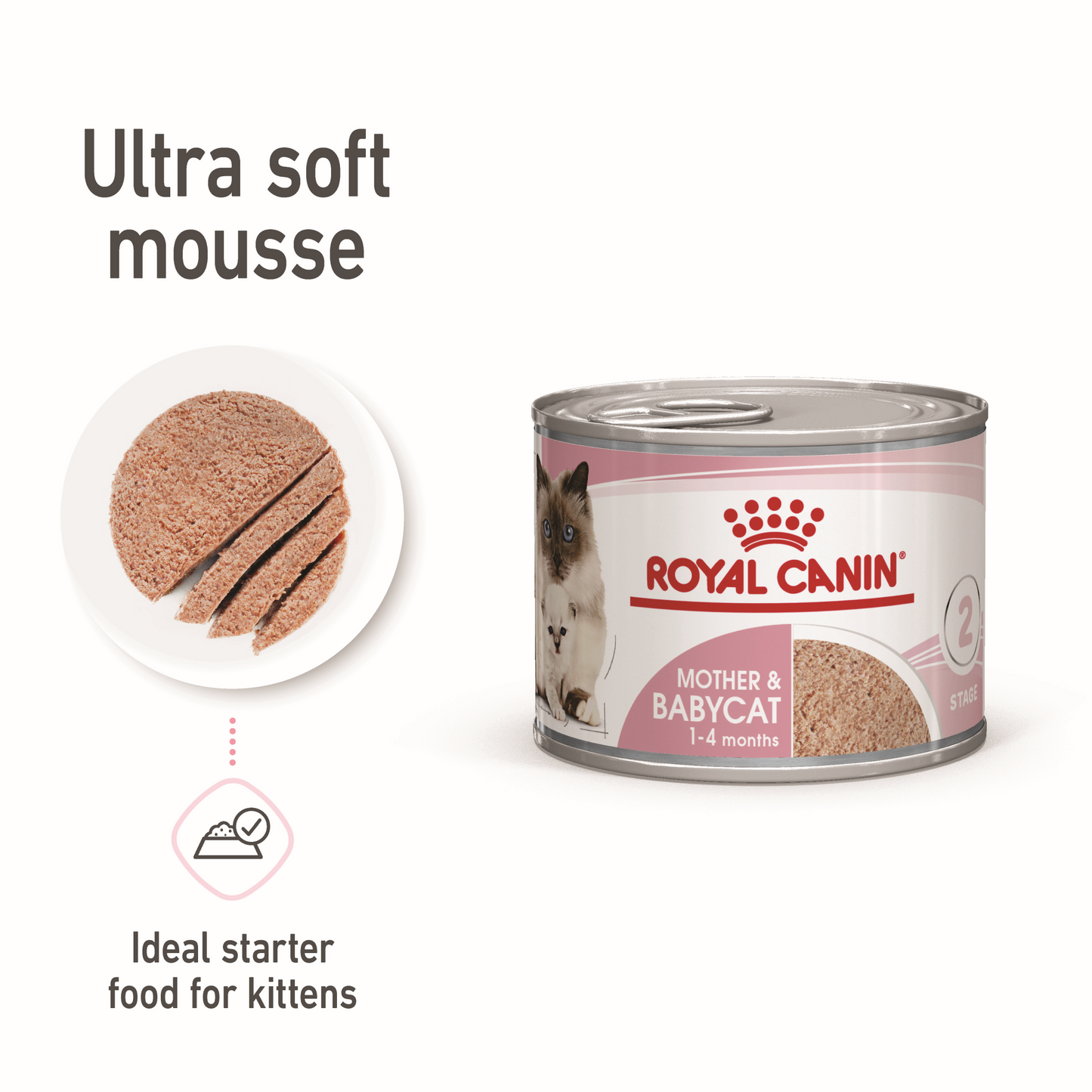 Royal Canin Mother & Babycat Canned Food 195g (Stage 2)
