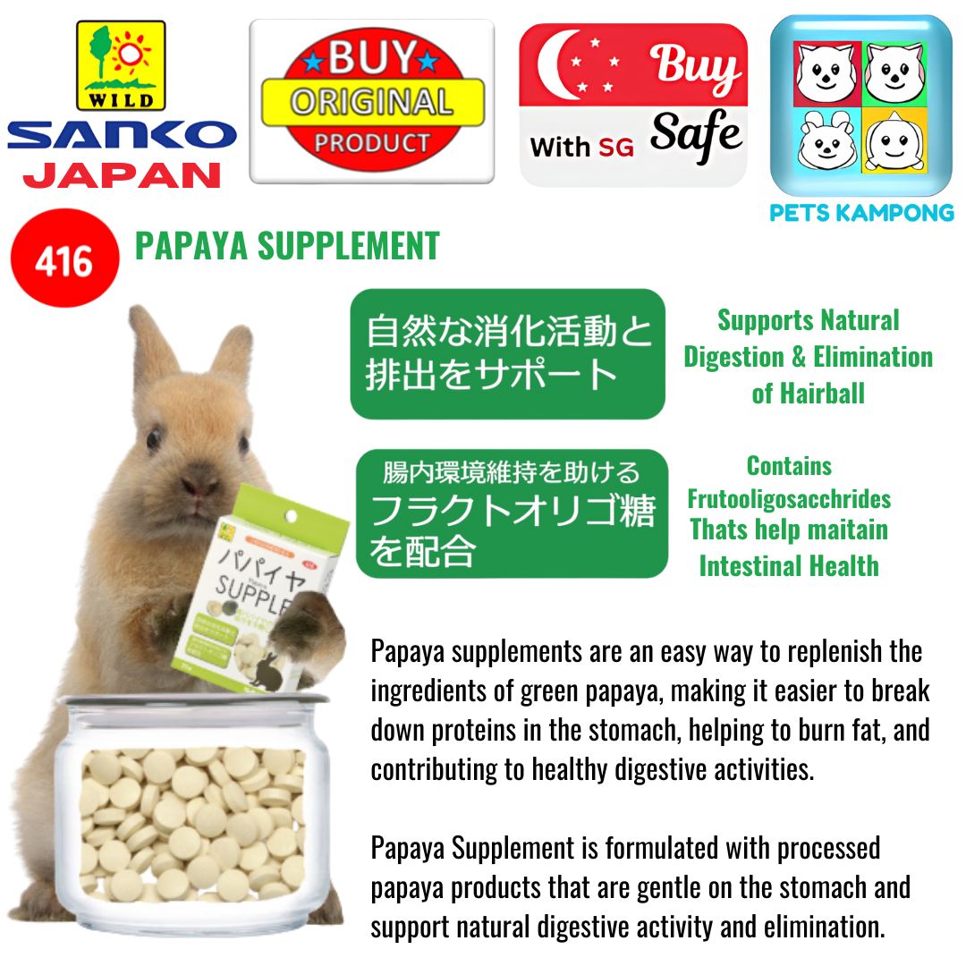 Wild Sanko Supplements Papaya Enzymes WD416