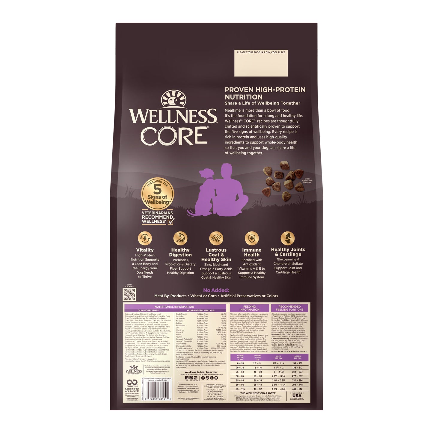 Wellness Core Grain Free Senior - Available in 4lbs, 12lbs & 24lbs