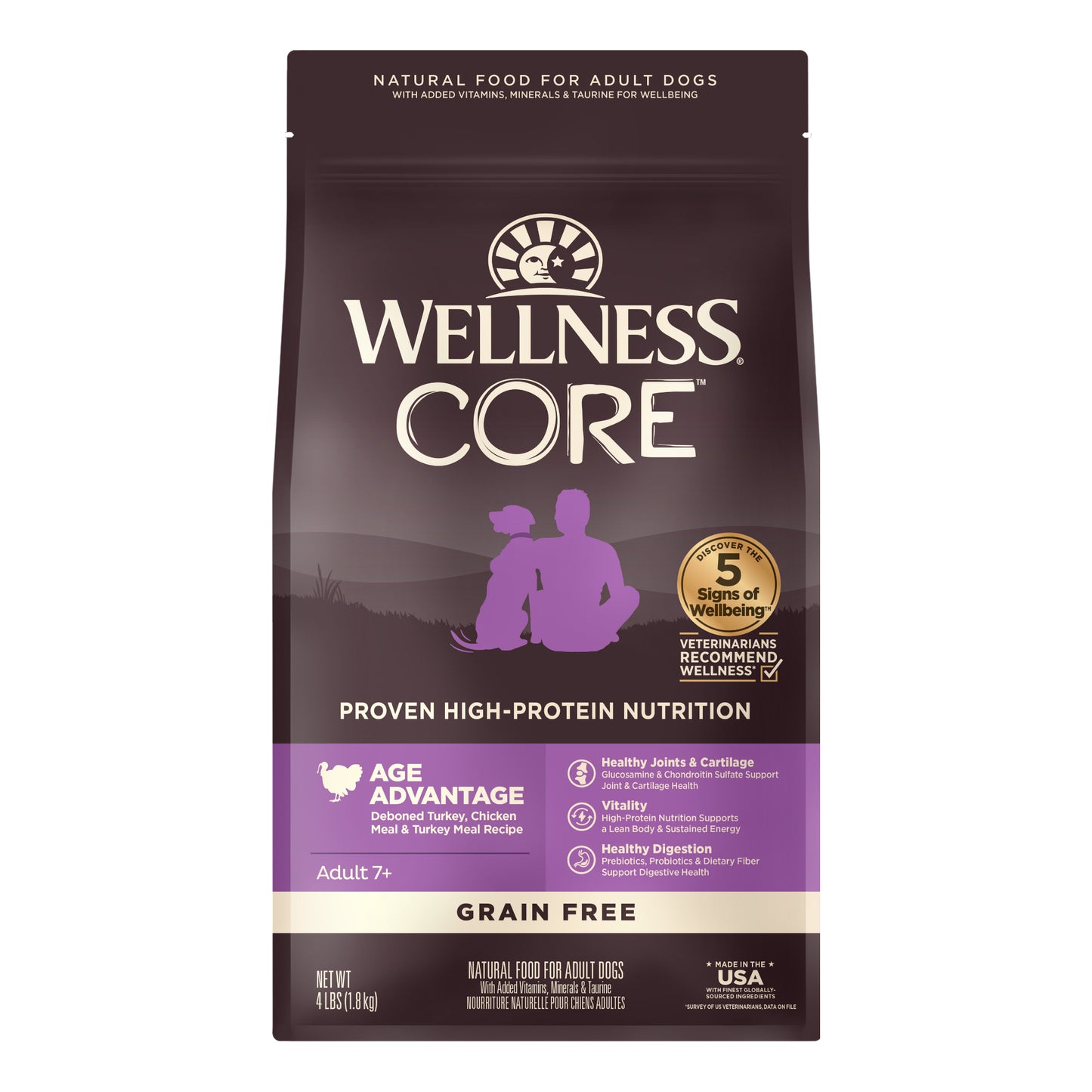 Wellness Core Grain Free Senior - Available in 4lbs, 12lbs & 24lbs