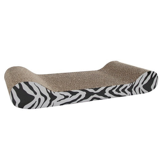Catit 52420-Cat Scratcher with Catnip - White Tiger - Lounge