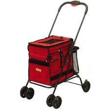Marukan Pet Trolley Cart- Available in Black & Red