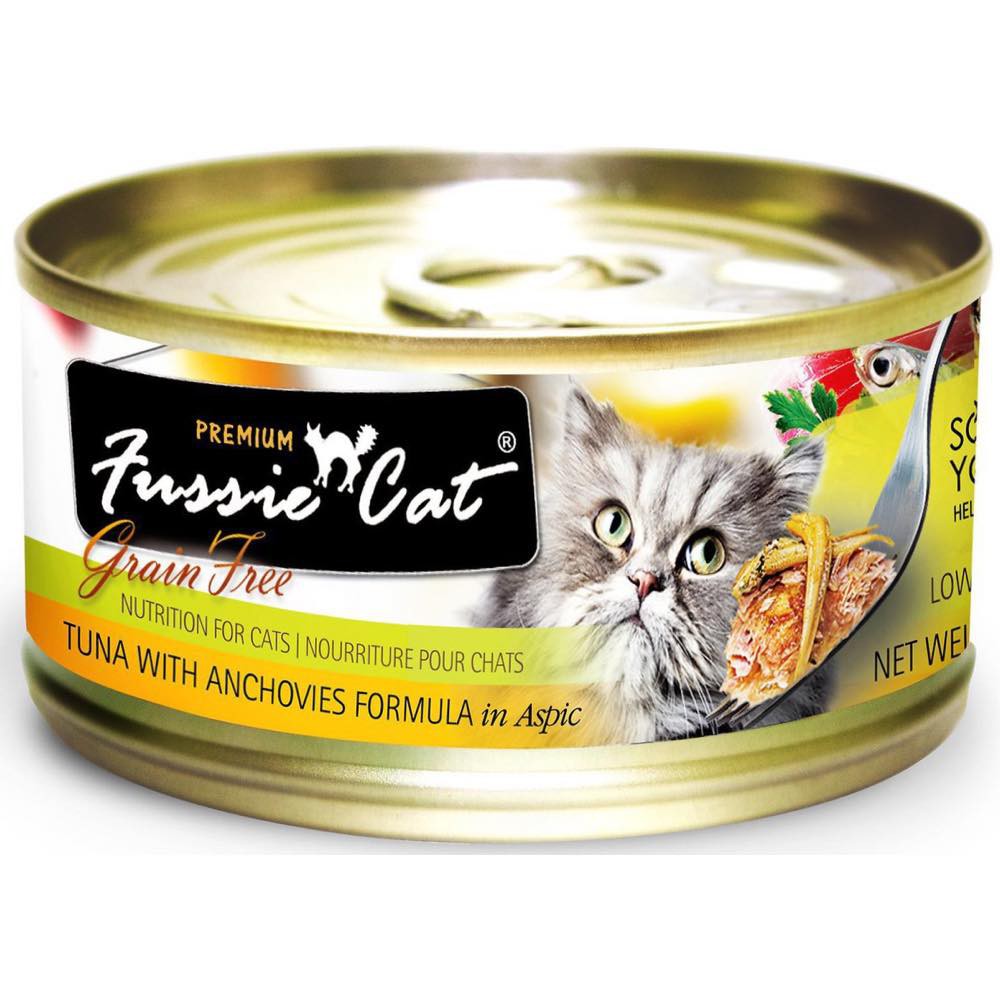 Fussie Cat Canned Premium Tuna With Anchovies In Aspic [80g X 24cans]