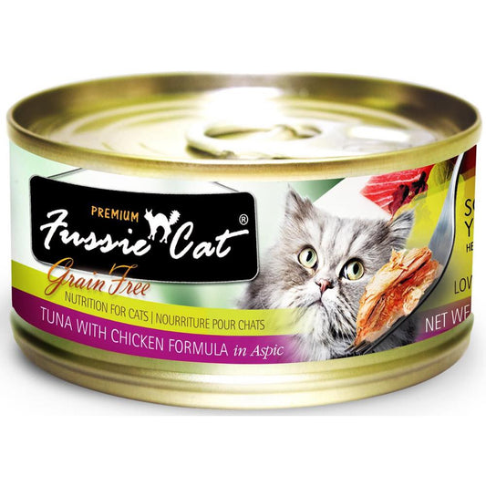Fussie Cat Canned Premium Tuna With Chicken [80g X 24cans]