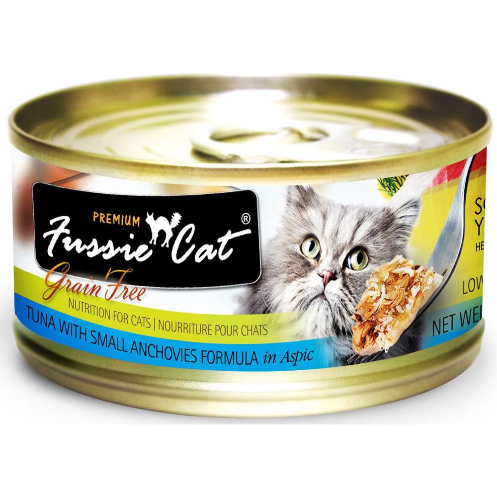 Fussie Cat Canned Premium Tuna With Small Anchovies In Aspic [80g X 24cans]