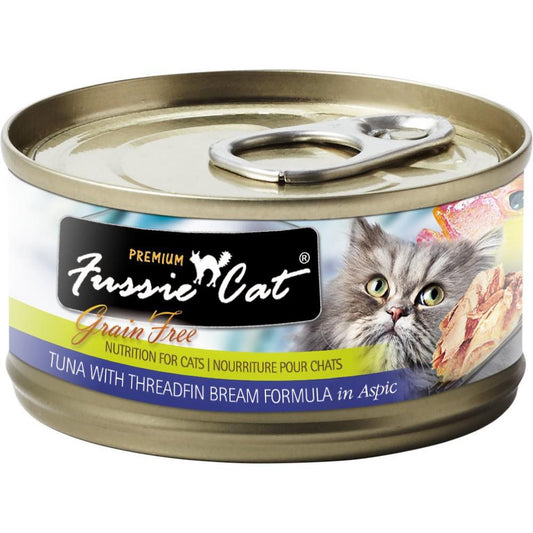Fussie Cat Canned Premium Tuna With Threadfin Bream [80g X 24cans]