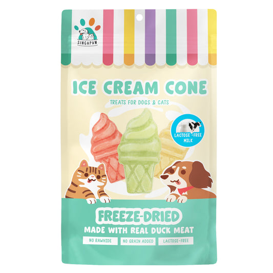 Singapaw Dogs & Cats Treats Freeze Dried Ice Cream Cone