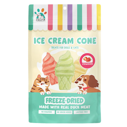 Singapaw Dogs & Cats Treats Freeze Dried Ice Cream Cone