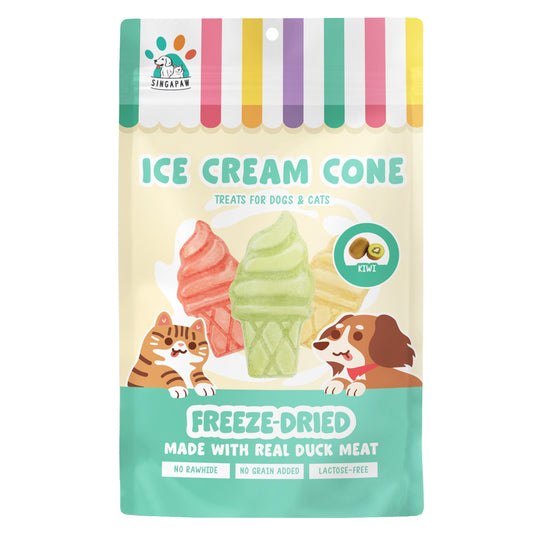 Singapaw Dogs & Cats Treats Freeze Dried Ice Cream Cone