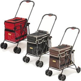Marukan Pet Trolley Cart- Available in Black & Red